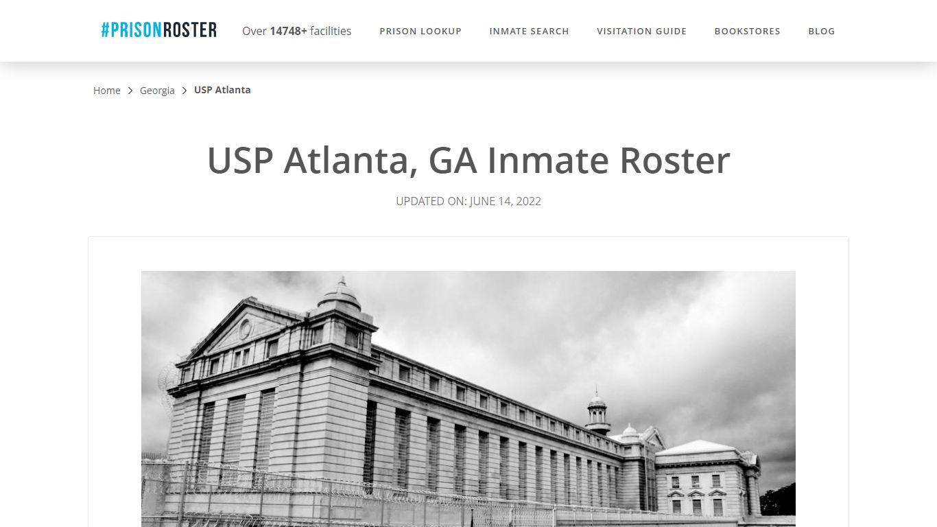 USP Atlanta, GA Inmate Roster - Nationwide Inmate Search